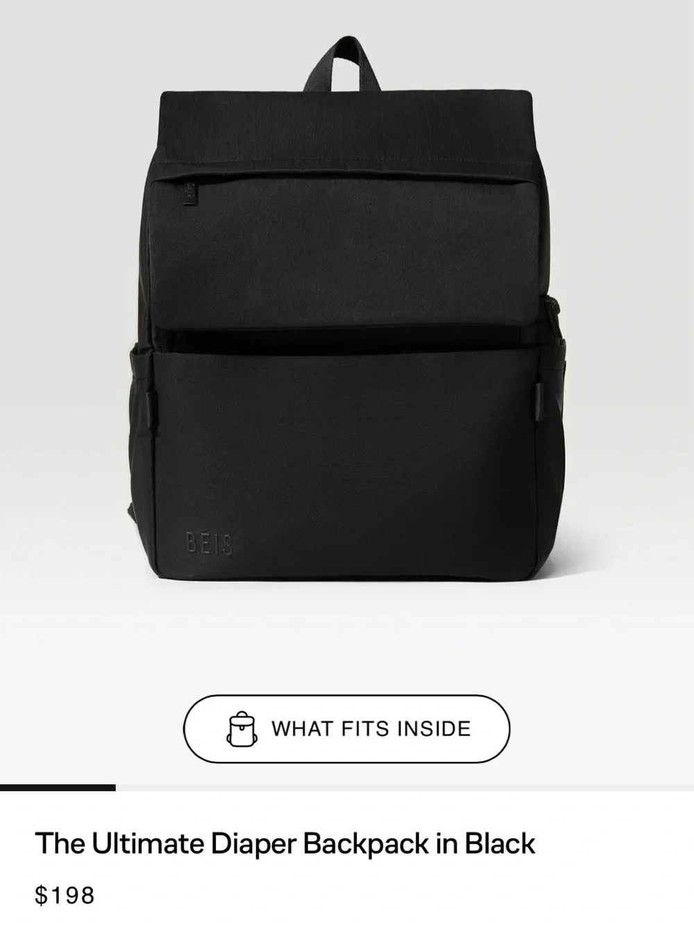 BEIS Black Backpack — Minimal Everyday Carry